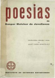 Poesías / Gaspar Melchor de Jovellanos | Biblioteca Virtual Miguel de Cervantes