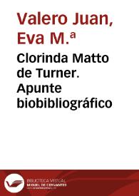 Clorinda Matto de Turner. Apunte biobibliográfico | Biblioteca Virtual Miguel de Cervantes