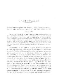 Carta de don Juan Zúñiga, embajador de Roma, al rey don Felipe II, fecha a 3 de diciembre de 1578 / Francisco Belda y Pérez de Nueros | Biblioteca Virtual Miguel de Cervantes