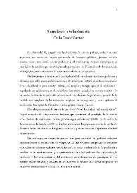 Sarmiento evolucionista / Cecilia Corona Martínez | Biblioteca Virtual Miguel de Cervantes