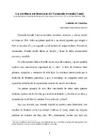 La escritura sin fronteras de Fernando Iwasaki Cauti / Adélaïde de Chatellus | Biblioteca Virtual Miguel de Cervantes