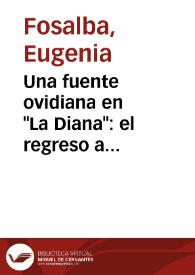 Una fuente ovidiana en "La Diana": el regreso a Coimbra / Eugenio Fosalba | Biblioteca Virtual Miguel de Cervantes