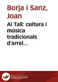 Al Tall: cultura i música tradicionals d'arrel mediterrània. Bibliografia | Biblioteca Virtual Miguel de Cervantes