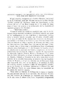 "Archivo General de Simancas. Guía del investigador", por don Mariano Alcocer / V. Castañeda | Biblioteca Virtual Miguel de Cervantes