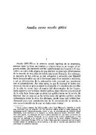 "Amalia" como novela gótica / David William Foster | Biblioteca Virtual Miguel de Cervantes