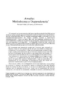 "Amalia" : melodrama y dependencia / Hernán Vidal | Biblioteca Virtual Miguel de Cervantes