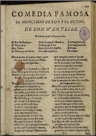 El Mancebon de los Palacios / de Don Iuan Velez de Gueuara | Biblioteca Virtual Miguel de Cervantes