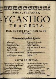 Amor, priuanza y castigo | Biblioteca Virtual Miguel de Cervantes
