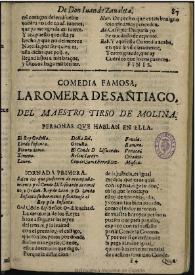 La romera de Santiago / Tirso de Molina; edición Blanca de los Ríos | Biblioteca Virtual Miguel de Cervantes