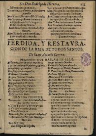 Perdida y Restauracion de la Baia de todos Santos / de Iuan Antonio Correa | Biblioteca Virtual Miguel de Cervantes