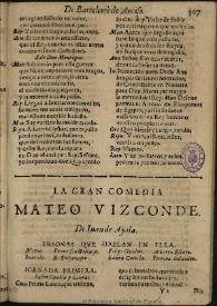 Mateo Vizconde / de Don Iuan de Ayala | Biblioteca Virtual Miguel de Cervantes