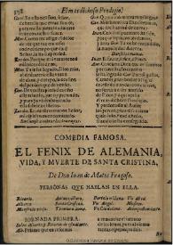 El Fenix de Alemania, vida y muerte de Santa Cristina / de Don Iuan de Matos Fragoso | Biblioteca Virtual Miguel de Cervantes