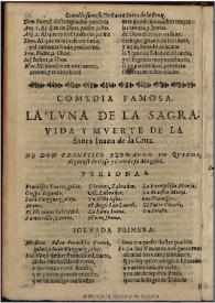 La luna de la Sagra, vida y muerte de la Santa Iuana de la Cruz | Biblioteca Virtual Miguel de Cervantes