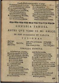Antes que todo es mi amigo [1665] | Biblioteca Virtual Miguel de Cervantes