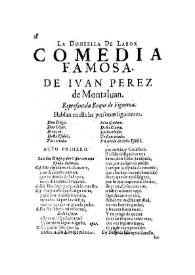 La donzella de labor : comedia famosa de Iuan Perez de Montaluan | Biblioteca Virtual Miguel de Cervantes