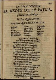 El Azote de su patria | Biblioteca Virtual Miguel de Cervantes