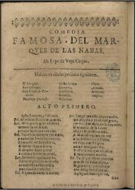 El Marques de las Nabas / del dotor Mira de Mescua | Biblioteca Virtual Miguel de Cervantes