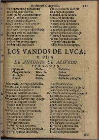 Los vandos de Luca y Pisa / de Antonio de Azevedo | Biblioteca Virtual Miguel de Cervantes