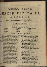 Hazer fineza el desayre / Del Licenciado Don Diego de Calleja | Biblioteca Virtual Miguel de Cervantes