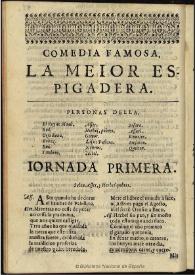 La meior espigadera | Biblioteca Virtual Miguel de Cervantes
