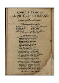 El principe villano / de Luis Velmonte Vermudez | Biblioteca Virtual Miguel de Cervantes