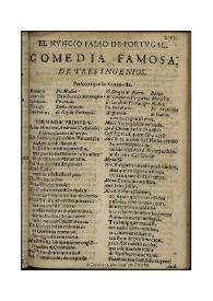 El nuncio falso de Portugal / de tres Ingenios | Biblioteca Virtual Miguel de Cervantes