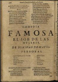El Iob de las mugeres / de don Juan de Matos | Biblioteca Virtual Miguel de Cervantes