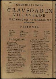 Grauedad en Villaverde / del doctor Iuan Perez de Montalban | Biblioteca Virtual Miguel de Cervantes