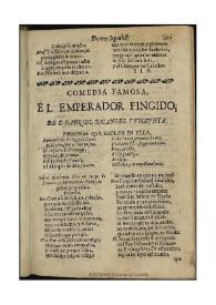 El emperador fingido / de D. Gabriel Bocangel y Unzueta | Biblioteca Virtual Miguel de Cervantes
