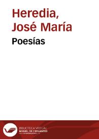 Poesías / del ciudadano José M. Heredia, ministro de la Audiencia del Estado de México | Biblioteca Virtual Miguel de Cervantes