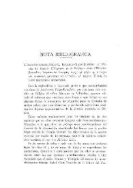 Nota bibliográfica / V. Castañeda | Biblioteca Virtual Miguel de Cervantes