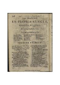 La traycion en propia sangre / de vn Ingenio de esta Corte | Biblioteca Virtual Miguel de Cervantes
