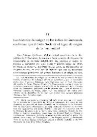 Las historias del origen de los indios de Guatemala confirman que el Polo Norte es el lugar de origen de la humanidad / José Alemany y Bolufer | Biblioteca Virtual Miguel de Cervantes