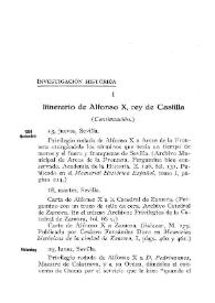 Itinerario de Alfonso X, rey de Castilla. [1264] [7] | Biblioteca Virtual Miguel de Cervantes
