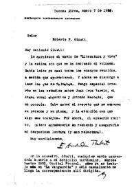 Anderson Imbert, Enrique, 7 de enero de 1940 | Biblioteca Virtual Miguel de Cervantes