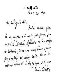 Darío, Rubén, 12 de octubre de 1907 | Biblioteca Virtual Miguel de Cervantes