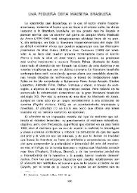 Una pequeña obra maestra brasileña / José Miguel Oviedo | Biblioteca Virtual Miguel de Cervantes