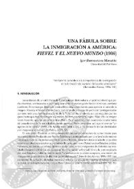 Una fábula sobre la inmigración a América : Fievel y el nuevo mundo (1986) / Igor Barrenetxea Marañón | Biblioteca Virtual Miguel de Cervantes