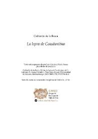 La lepra de Constantino / Pedro Calderón de la Barca; texto crítico preparado por Luis Galván y Rocío Arana | Biblioteca Virtual Miguel de Cervantes