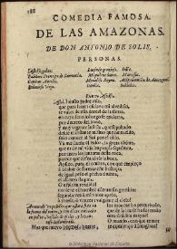 Las amazonas : comedia famosa [entre 1701 y 1850] / de don Antonio de Solis | Biblioteca Virtual Miguel de Cervantes