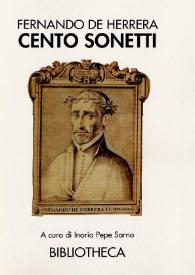 Cento sonetti / Fernando de Herrera; a cura di Inoria Pepe Sarno | Biblioteca Virtual Miguel de Cervantes