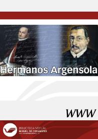 Hermanos Argensola / directora Lía Schwart e Isabel Pérez Cuenca | Biblioteca Virtual Miguel de Cervantes