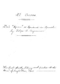 El cuervo / Edgar Allan Poe; traducido por J. Perel Bonaldo | Biblioteca Virtual Miguel de Cervantes