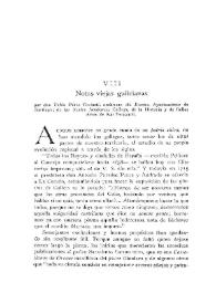 Notas viejas galicianas, por don Pablo Pérez Costanti / Abelardo Merino | Biblioteca Virtual Miguel de Cervantes