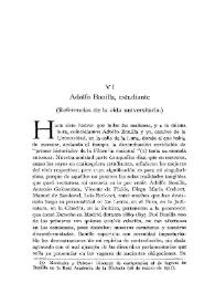 Adolfo Bonilla, estudiante. (Referencias de la vida universitaria) / Adolfo Pons y Umbert | Biblioteca Virtual Miguel de Cervantes