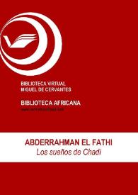 Los sueños de Chadi / Abderrahman El Fathi; ed. Enrique Lomas López | Biblioteca Virtual Miguel de Cervantes