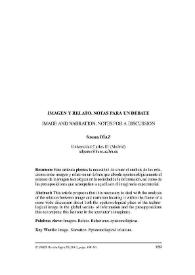Imagen y relato. Notas para un debate = Image and narration. Notes for a discussion / Susana Díaz | Biblioteca Virtual Miguel de Cervantes