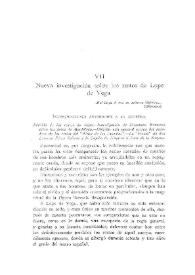 Nueva investigación sobre los restos de Lope de Vega / Joaquín de Entrambasaguas y Peña | Biblioteca Virtual Miguel de Cervantes