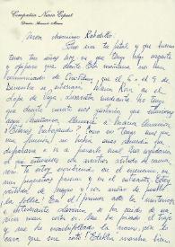 Carta de Nuria Espert a Francisco Rabal. Noviembre de 1965 | Biblioteca Virtual Miguel de Cervantes