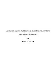 La música en los ambientes y cuadros velazqueños / por José Subirá | Biblioteca Virtual Miguel de Cervantes